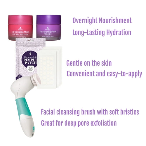 Ultimate Skincare Bundle: Lip Care, Acne Solution, and Advanced